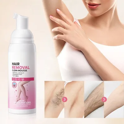 OEM Private Label Painless Hair Removal Mousse Armpit Hands Face Body Legs Hair Remover Cream Spray for Man and Women