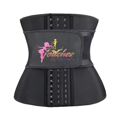 Custom Logo Colombian Latex Waist Trainer 3 Rows Hooks Closure Body Shaper for Women with One Strap Amincissante Shapers