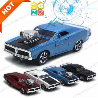 New Arrive 1:32 Diecast Muscle Car Series Model Toy Car 2 Opening Doors Pullback Toy Diecast Model Car
