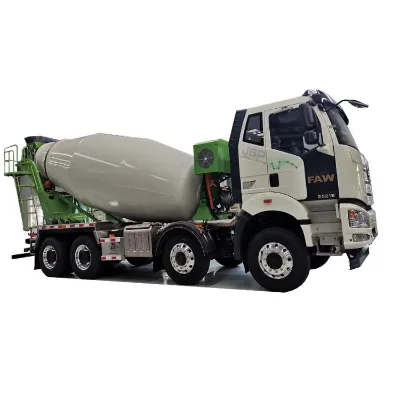 New FAW Customized 8x4 Self Loading 12-18cbm Concrete Mixer Cement Mixing Truck