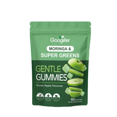 Moringa & Super Greens Gummies Improved Bone Density Gentle Plant-Based Nutrition with Dietary Supplement Benefits