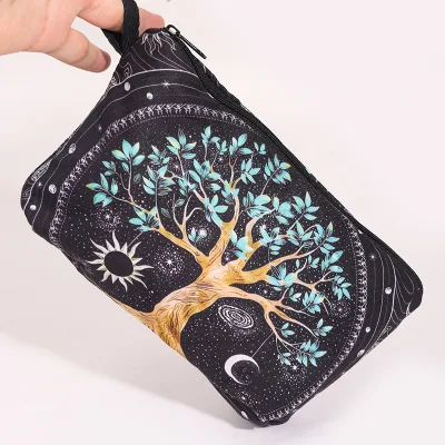 Hot Sale Luxury Square Portable for Set Cloth Bag Plastic & Metal Herb Grinder Tobacco Bag Rolling Machine Outdoor Kit