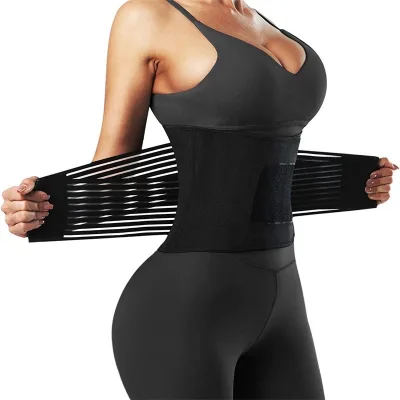 Adult Sports Sweat Neoprene Waist Trainer Postpartum Belly-Tightening Shapewear Tummy Control Body-Recovery Belt Fitness