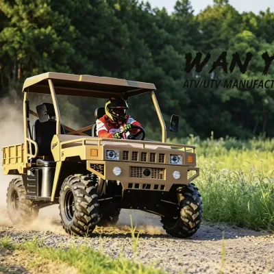 All Terrain Farm Vehicle Automatic 4WD Shaft Front Auto Dump Bed-Fuel Tank Capacity Wheelbase Dimension Weight Front Storage