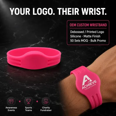 Custom Silicone Wristband Debossed Printed Logo Bracelet Promotional Sports Team Charity Event Silicone Band OEM Bulk Wholesale