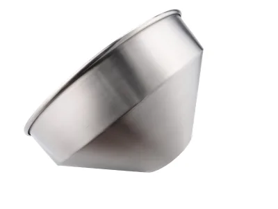Food Grade Stainless Steel Sanitary Discharge Hopper with Tri-Clamp Outlet for Chemical Fluid Handling