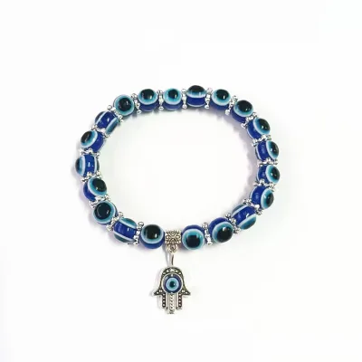 Wholesale Blue Eye Bead Evil Eye Beaded Charm Bracelets for Women Men for Protection and Blessing