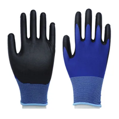 Safety gloves,Ultra-thin & foam nitrile coated gloves with spandex liner