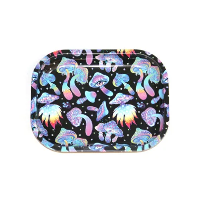 Tinplate Cigarette Tray 18*14cm Storage and Finishing Cigarette Tray Metal Tray