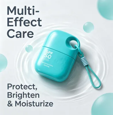 Custom SPF50 Portable Sunscreen Lotion Cream Sun Treatment with Lanyard 50g UV Protection for Outdoor & Daily Use