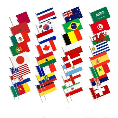 Custom Flag 21*14 cm Palestine Country Flag for Promotion Advertising