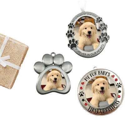Customized Eco Friendly Cat Dog Portrait Pendant Lights Commemorative Photo Frame for Pet Lovers Christmas Gift