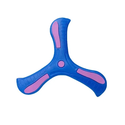 Outdoor Multiplayer Flying Disc 360 Degrees Returning Three-Leaf Boomerang Soft Safety EVA Boomerang
