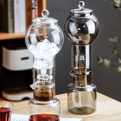 Cold Brew Coffee Maker with Reusable Stainless Steel Filter Glass Percolators Espresso Coffee Iced Slow Drip Pot Coffee Tower