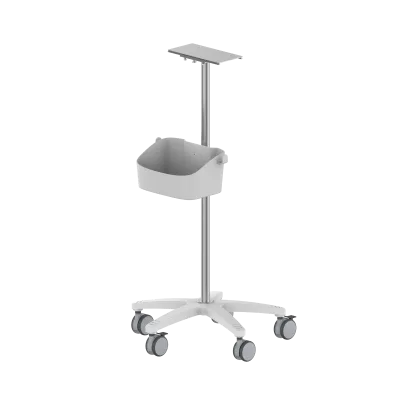 Medical Monitor Stand 3 Inch Silent Casters Patient Monitor Cart for Hospital