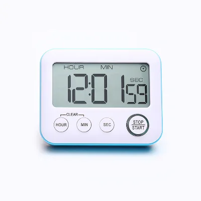 Digital Kitchen Timer Electronic Flash Light Alarm Sound Portable Mini Kitchen Timer Backing Magnetic Timer for Teacher Kids