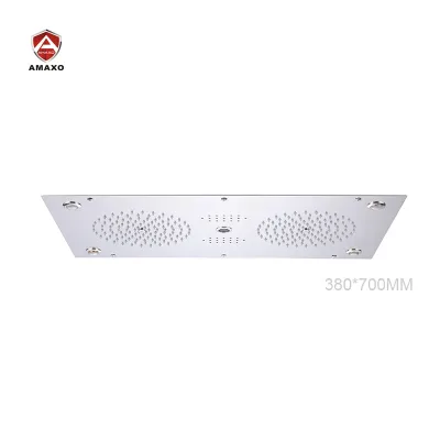 Luxury High Quality  3 Function Shower Head Waterfall and Spray and Rain Shower Head