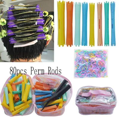 Plastic Perm Rods Set Large Hair Curlers Rollers for Women Cold Wave Curling Kit Permanent Bar Hairdressing DIY Wavy Styling