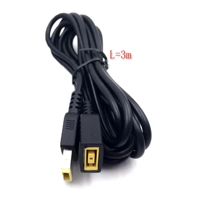 Suitable for ThinkPad Notebook Power Adapter with Needle Square Mouth Male and Female Extension Line 2M