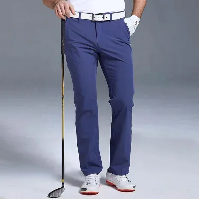 Men's Performance Golf Pants ,Custom Logo Quick-Dry 4-way Stretch Comfortable Soft Fabric Casual Mid Waist Polyamides Golf Pants