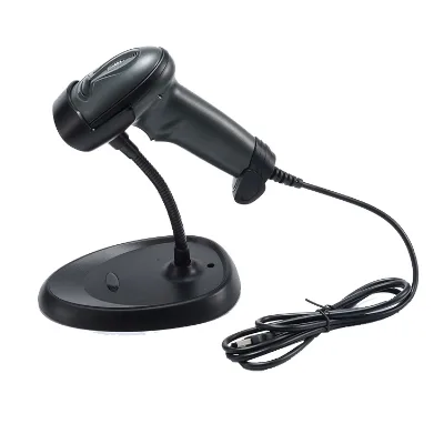 Barcode OCR QR Code Scanner With Stand USB 2D Reader for Retail POS Library Store Supermarket Medical Warehouse  3-Year Warranty