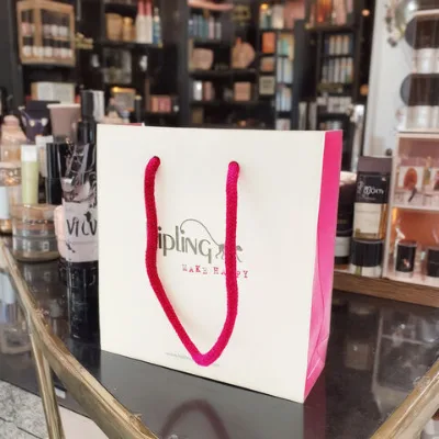 Recyclable Biodegradable Custom Shopping Paper Bag Packaging Luxury Cosmetic Paper Bag