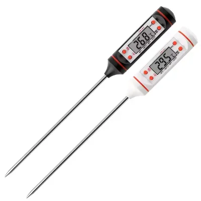 Digital Food Thermometer Probe Instant Read for BBQ Meat Milk Water Cooking Tool Made of Durable Plastic