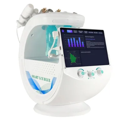 Professional 6 in 1 Oxygen Facial Machine Microdermabrasion Bio-lifting Bubble Skin Care Device for Salon Spa Home Use