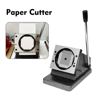 Square Paper Cutter Machine for 63.5x63.5mm Square Badge or Fridge Magnet Metal Body Sturdy and Durable