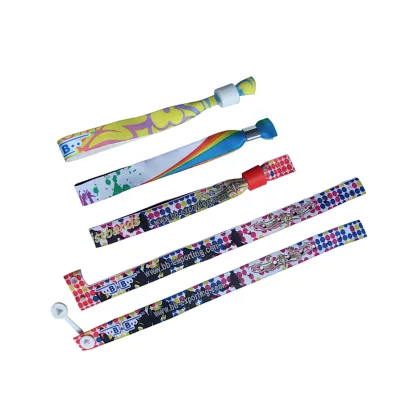Baobi Wanxiang Pulseras Para Fiestas Ticket Bracelet Personalize Fabric Bracelet Evenement Festival Fabric Wristband Armband