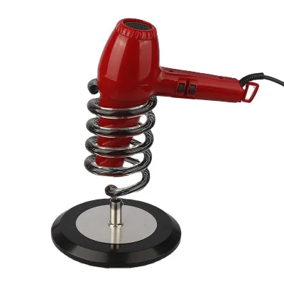 Hot Popular Metal Wire Bathroom Wall Mounted Salon Curling Hair Dryer Holder Convenient Acrylic Stand