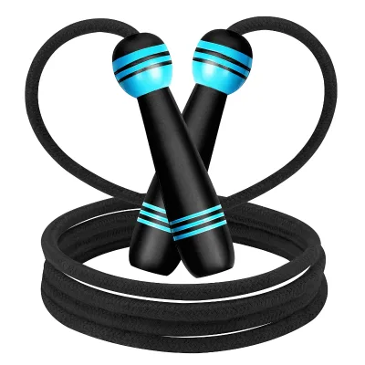 Catsobat Jump Rope for Elementary Students Toddlers Adults-Adjustable Length (2.5m) 1kg Capacity 30-Day Warranty (Black/Blue)
