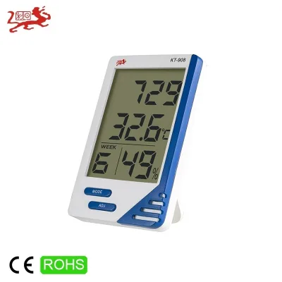 Creative Gift Multifunctional Desktop Thermometer and Hygrometer,Clock Weather Display Electronic Alarm Clock with Custom logo