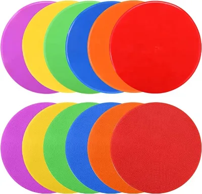 EASTOMMY ET-751097-7 Sport Marker 7" Color Rubber Mat Sports Custom Color Teaching Field Marker Non Slip Mat