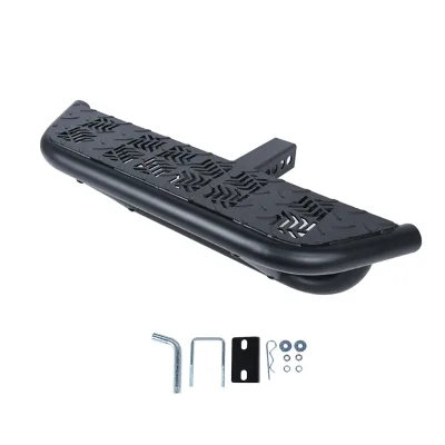Hitch Step Rear Bumper Guard Protector Compatible with 2" Receiver Truck Car SUV Vehicles Bumper Step