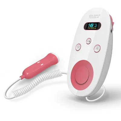 Home Care Angelsounds Fetal Doppler Ultrasound Fetal Baby Heart Rate Monitor Ultrasonic Fetal Doppler with CE