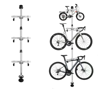 Aluminum Bike Stand Bicycle Rack Storage or Display Holds 2-3 Bicycles