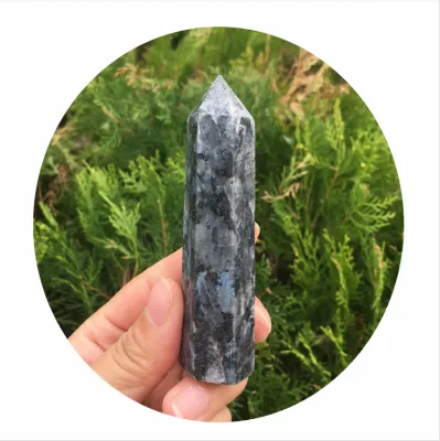 New Arrivals Crystals Wand Point Healing Stones Carved Spirtual Natur Blue Sodalite Crystal Towers for Decor