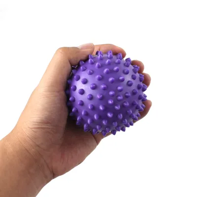 Custom Spiky Silicone Foot Yoga Hand Therapy Rubber Massage Ball
