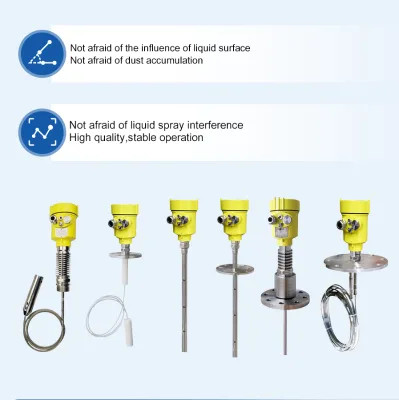Dual Cable Guided Wave Radar Level Transmitter Anti-interference Radar Level Meter for Stirred Reactor Turbulent Liquid Level