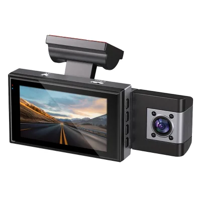 3 Inch Black Box Vehicle DVR Dash Cam Dual Lens 12MP OLED Screen Loop Recording Night Vision WiFi for 1 Year