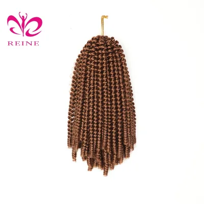 REINE 3 Pcs 8" Ombre 8' 110g Wholesale Braiding Hair Senegalese Twist Braiding Hair Spring Twist Crochet Hair Extension