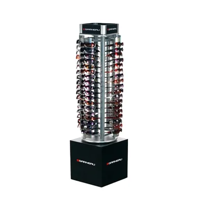 Spinning sunglasses metal display/metal shades display rack