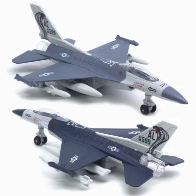 HYUE Boy Gift Metal F16 Fighter Jjet Model 1/72 Aviones Ucak Aircraft Pesawat Rc Aircraft Toys