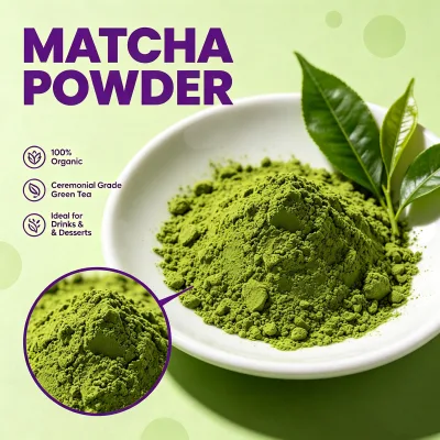 Natural  Japanese Ceremonial Matcha Powder Non-GMO Matcha Drinks