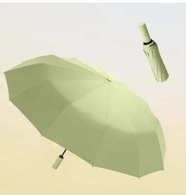 8 Ribs Inverted Folding Umbrella Reverse Fold Design Black Glue Coating UV Protection Umbrella Windproof Waterproof 98cm Canopy