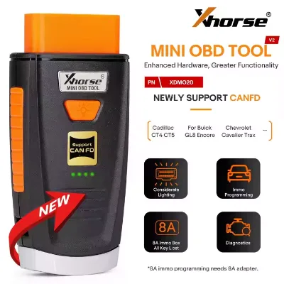 For Xhorse Mini OBD Tool MAX Key Programmer ABS Code Reader for Key Tools with 1-Year Warranty