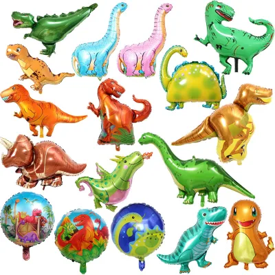 New Dinosaur Foil Balloons Aluminum Mylar Helium Jungle Animal for Birthday Party
