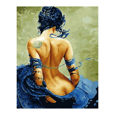 Nude Painting Sexy Girl Canvas Painting Hand Painting by Number for Adult