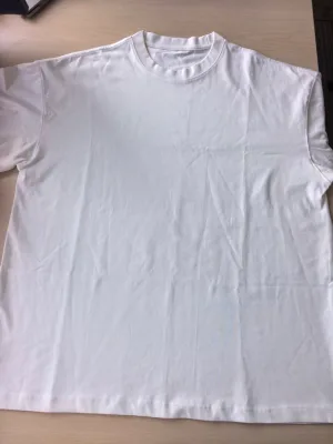 White Crew Neck Cotton T Shirts Plain Blank 100% Cotton Ladies Casual Short Sleeve T-shirt for Daily Wear